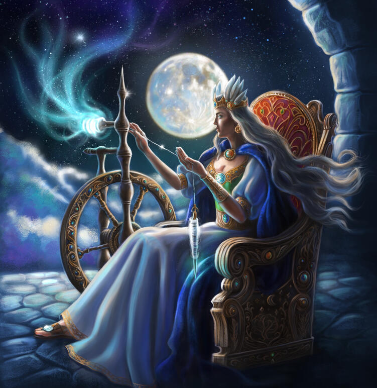 "Frigg", board game illustration