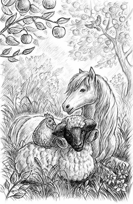 Lottie - chapter book illustration