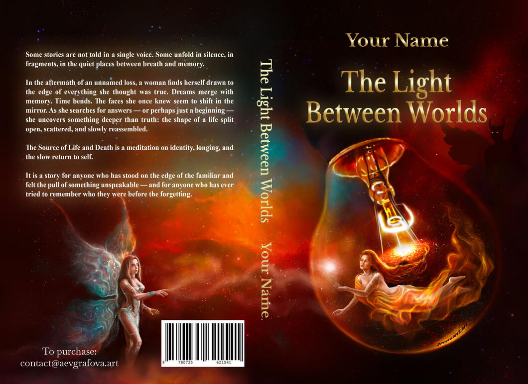 The Light Between Worlds - Premade Book Cover